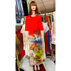 🌸🌹Áo dài 3D mẫu mới về chất vải lụa nhật siêu đẹp Gia 390k/ cả set, áo dài 290k, quần 100k Hàng có sẵn giao ngay XL