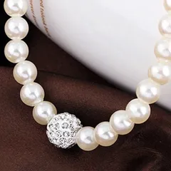 Vòng cổ đính cườm ngọc sang trọng ( phụ kiện trang sức) Hàng có sẵn giao ngay Giá 150k