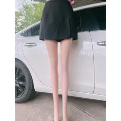 Chân Váy Ngắn Chữ A Cạp Cao Xẻ Tà Hách Dáng có sẵn lót quần, phía sau bo chun co giãn dễ mặc Hàng có sẵn giao ngay