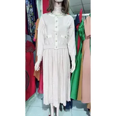 Sét len, chân váy dáng dài mày hồng phấn tôn da  Hàng có sẵn giao ngay Size SML mặc đẹp Giá 350k/ cả set