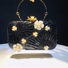 Túi cầm tay ngọc nhân tao hoa mới túi vuông nhỏ đính sequin lấp lánh cho tiệc Hàng có sẵn giao ngay