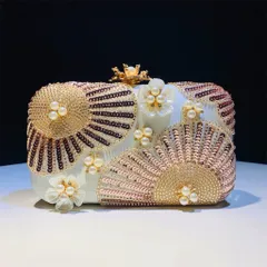 Túi cầm tay ngọc nhân tao hoa mới túi vuông nhỏ đính sequin lấp lánh cho tiệc Hàng có sẵn giao ngay
