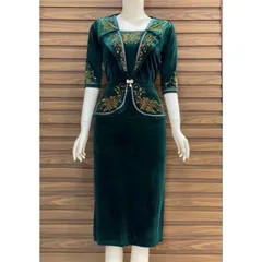 ĐẦM NHUNG vest TRUNG NIÊN CAO CẤP  Hàng có sẵn giao ngay Chất liệu nhung  Giá 390k ( shop khác đang bán gần 6xx)