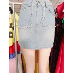 CHÂN VÁY JEAN CÓ QUẦN TRONG TÚI RÁCH CÁ TÍNH Hàng có sẵn giao ngay M Size SM Chất liệu jean cao cấp Giá 150k