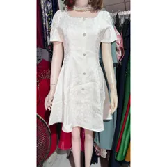 Đầm dự tiệc thiết kế cổ đính đá sang trọng,sang chảnh , thanh lịch Chất liệu gấm nổi siêu đẹp Giá 320k sẵn giao ngay S