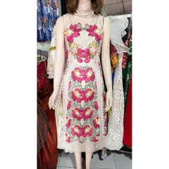 Đầm dự tiệc  ren cao cấp thanh lịch dáng chữ A hai dây đính kết , cover hãng Amy Hàng có sẵn giao ngay S Size S