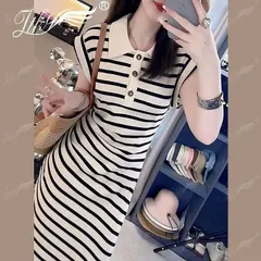 Đầm Polo sọc