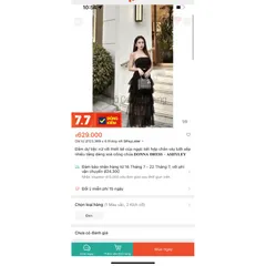 Đầm tầng 2 dây màu trắng Giá 390k, người ta đang bán 7xx Hàng có sẵn giao ngay M Chất liệu ren cao cấp Hàng chính chủ