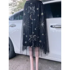 Chân váy đính nơ free sz 40-65kg (eo 60-80cm) chiều dài 77cm mặc nhẹ siu thích luôn .Hàng Quang Châu  chất đẹp dày dặn
