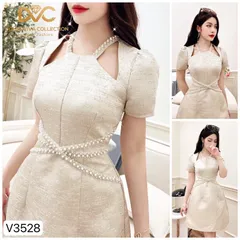 Đầm kết hạt như hình Chất liệu cao cấp Giá 350k HÀng có sẵn giao ngay