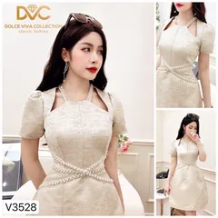 Đầm kết hạt như hình Chất liệu cao cấp Giá 350k HÀng có sẵn giao ngay