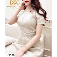 Đầm kết hạt như hình Chất liệu cao cấp Giá 350k HÀng có sẵn giao ngay