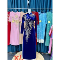 Áo dài nhung siêu đẹp