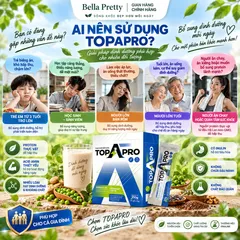 Thực Phẩm Bổ Sung TOPAPRO – Protein Thực Vật Từ Đậu Hà Lan, Bổ Sung Acid Amin Thiết Yếu & Khoáng Chất