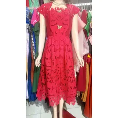 Đầm ren đỏ cao cấp