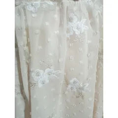 Đầm ren Xòe Ren Kem Bèo Ngực  Eo dưới 70cm mặc đẹp Hàng có sẵn giao ngay S Giá 290k Đúp lót 2 lớp