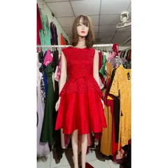 Đầm xoè phối ren cao cấp Hàng có sẵn giao ngay M  Size SM mặc đẹp, eo dưới 72cm Chất liệu tapta cao cấp