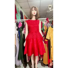 Đầm xoè phối ren cao cấp Hàng có sẵn giao ngay M  Size SM mặc đẹp, eo dưới 72cm Chất liệu tapta cao cấp