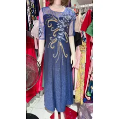 Đầm dạ hội đính kết Hàng có sẵn giao ngay Eo dưới 100cm mặc đẹp Giá 390k, chất liệu co giãn dễ mặc