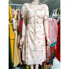 ĐẦM MIDI HOA MÀU PASTEL SIÊU XINH (CÓ ẢNH THẬT) Hàng có sẵn giao ngay M Size SM Có sẵn mút ngực và sẵn lót quần Giá 290k