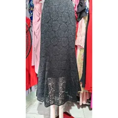 Chân Váy dáng Dài  Đuôi Cá Ren Màu đen Size SMLXL Hàng có sẵn giao ngay Giá 250k Đúp lót 2 lớp, eo có bo chun co giãn