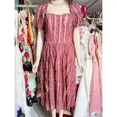 Đầm ren dáng dài Hàng có sẵn giao ngay Size SMLXL, eo dưới 84 cm mặc đẹp Có sẵn mút ngực, phía sau hở lưng nhẹ Giá 390k
