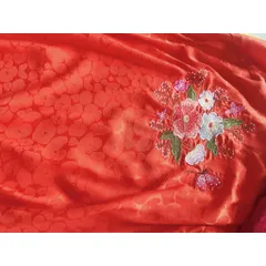 Đầm gấm siêu đẹp, lụa gấm  có thêu hoa . ✔Chất vải siêu sang xịn, mịn nhẹ tênh