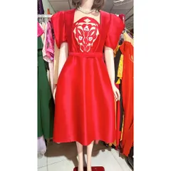 Đầm tacta thêu hoạ tiết cao cấp Nhìn là yêu ạ Chất tacta  Mặc siêu sang chảnh tôn dáng lun Hàng có sẵn giao ngay XL