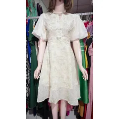 Đầm xoè voan thêu tay phồng siêu đẹp Hàng có sẵn giao ngay S, eo dưới 68cm Đúp lót 2 lớp, hàng chính chủ Thuy Venus
