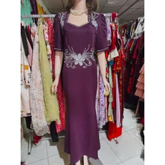 Đầm dạ hội dáng dài kết đá thủ công siêu đẹp Hàng có sẵn giao ngay  Eo dưới 100 cm mặc đẹp Chất liệu thun umi co giãn