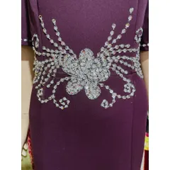 Đầm dạ hội dáng dài kết đá thủ công siêu đẹp Hàng có sẵn giao ngay  Eo dưới 100 cm mặc đẹp Chất liệu thun umi co giãn