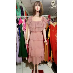 Set maxi rời áo croptop có thể mặc dc 2 kiểu: trễ vai hay lên vai đều đẹp, mix cùng chân váy nhiều tầng, chất tơ mềm mát