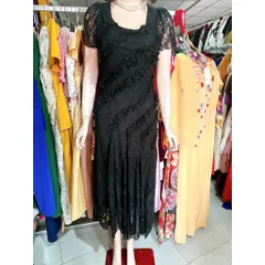 Đầm cổ vuông tay ngắn họa tiết ren hoa dáng dài ,đầm maxi nữ dáng dài xòe siêu tôn dáng sang trọng Hàng có sẵn giao ngay