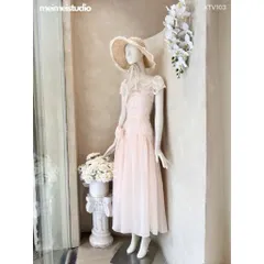 Đầm thiết kế maxi ren lưới nhũ hoa sóng màu hồng nhạt nhẹ nhàng tiểu thư đài cát Hàng có sẵn giao ngay LXL Đủ size SMLXL