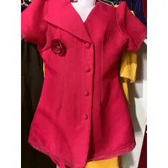 Set bộ thời trang nữ mặc đi chơi chất tuyết mưa , đính nút bọc giả cổ vest, tay ngắn quần lưng thun 1/2