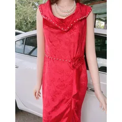 Đầm dạ hội hoa vân nổi Có co giãn Giá 320k Hàng có sẵn giao ngay