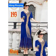Đầm nhung ép đá siêu sang Hàng có sẵn giao ngay Hàng đường may đẹp, kỹ, đúng mô tả.  100% sử dụng hình ảnh thật