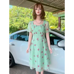 Đầm hoa 2 lớp siêu đẹp Hàng có sẵn giao ngay L Giá 290k