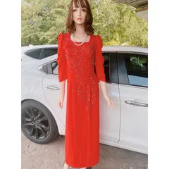 Áo dài đính kết cao cấp