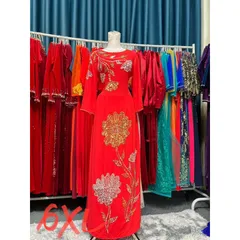 Áo daì 4 tà đính kết siêu đẹp Giá 400k ( quần 90k/ cái) Size 6XL Hàng có sẵn giao ngay