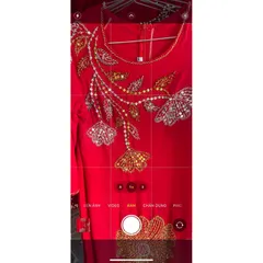 Áo daì 4 tà đính kết siêu đẹp Giá 400k ( quần 90k/ cái) Size 6XL Hàng có sẵn giao ngay