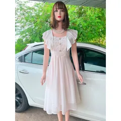 Đầm Xòe Phối Ren Tay Cánh Tiên  Dự Tiệc Dạo Phố Cà Phê Sang Chảnh  Đủ size  Hàng có sẵn giao ngay Giá 380k Màu trắng