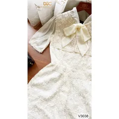 VÁY BE REN CỔ PHỐI NƠ THIẾT KẾ CAO CẤP Giá 350k HÀng cao cấp