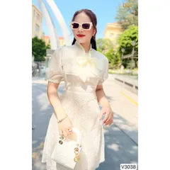 VÁY BE REN CỔ PHỐI NƠ THIẾT KẾ CAO CẤP Giá 350k HÀng cao cấp