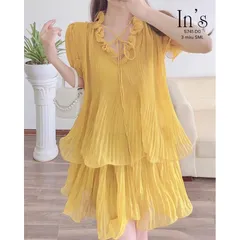 Set Áo + Kèm Váy Dập Ly To Nhỏ Bèo Cuốn Dây Cước Siêu Xinh Phù Hợp Đi Chơi, Du Lịch, Đi Biển