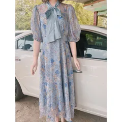 Đầm hoa thiết kế 2 lớp Hàng có sẵn giao ngay Size dưới 65kg mặc đẹp Phía sau dây kéo Form to Màu hồng và màu xanh
