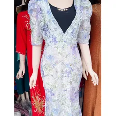 Đầm da hội phía sau có bo thun co giãn dưới 65kg mặc đẹp Giá 290k Hàng có sẵn giao ngay