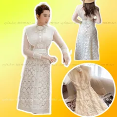 Đầm ren y hình Có size dưới 75kg Giá 360k Hàng có sẵn giao ngay Hàng đường may đẹp, kỹ, đúng mô tả.