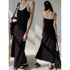 ĐẦM BODY ĐEN 2S VIỀN TRẮNG CHÉO  Lên dáng cool ngầu siêu tôn nha co dãn thoải mái Hàng có sẵn giao ngay Giá 190k
