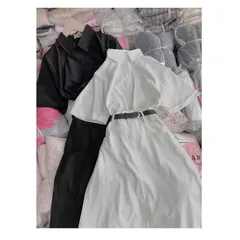 Mua 1 đc 3 món SÉT SM KEM + CHÂN VÁY + đai Chuẩn xịn chưa nè, một sét xinh cho nàng đến trường